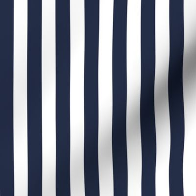 Navy Stripes // Vertical