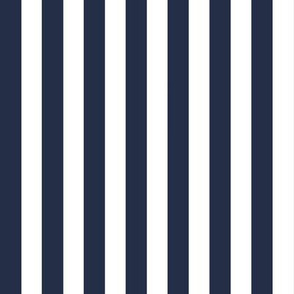 Navy Stripes // Vertical