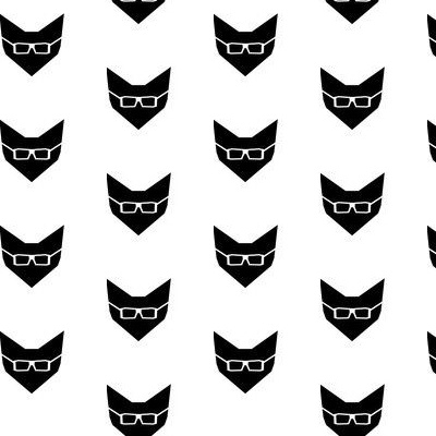 Fox With Glasses Fabric, Wallpaper and Home Decor | Spoonflower