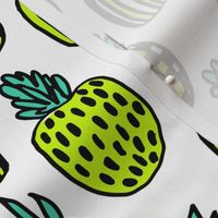 pineapples // cute trendy tropical girls pineapple summer print