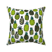 pineapples // cute trendy tropical girls pineapple summer print