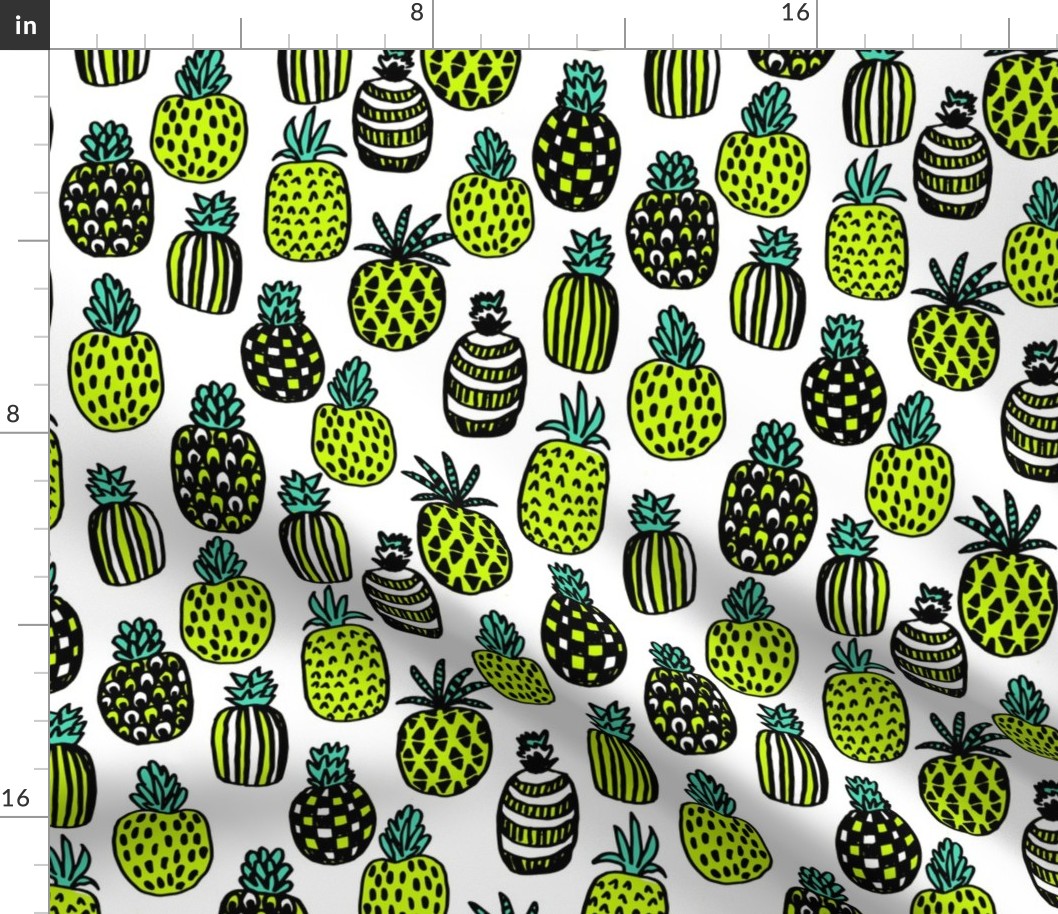 pineapples // cute trendy tropical girls pineapple summer print