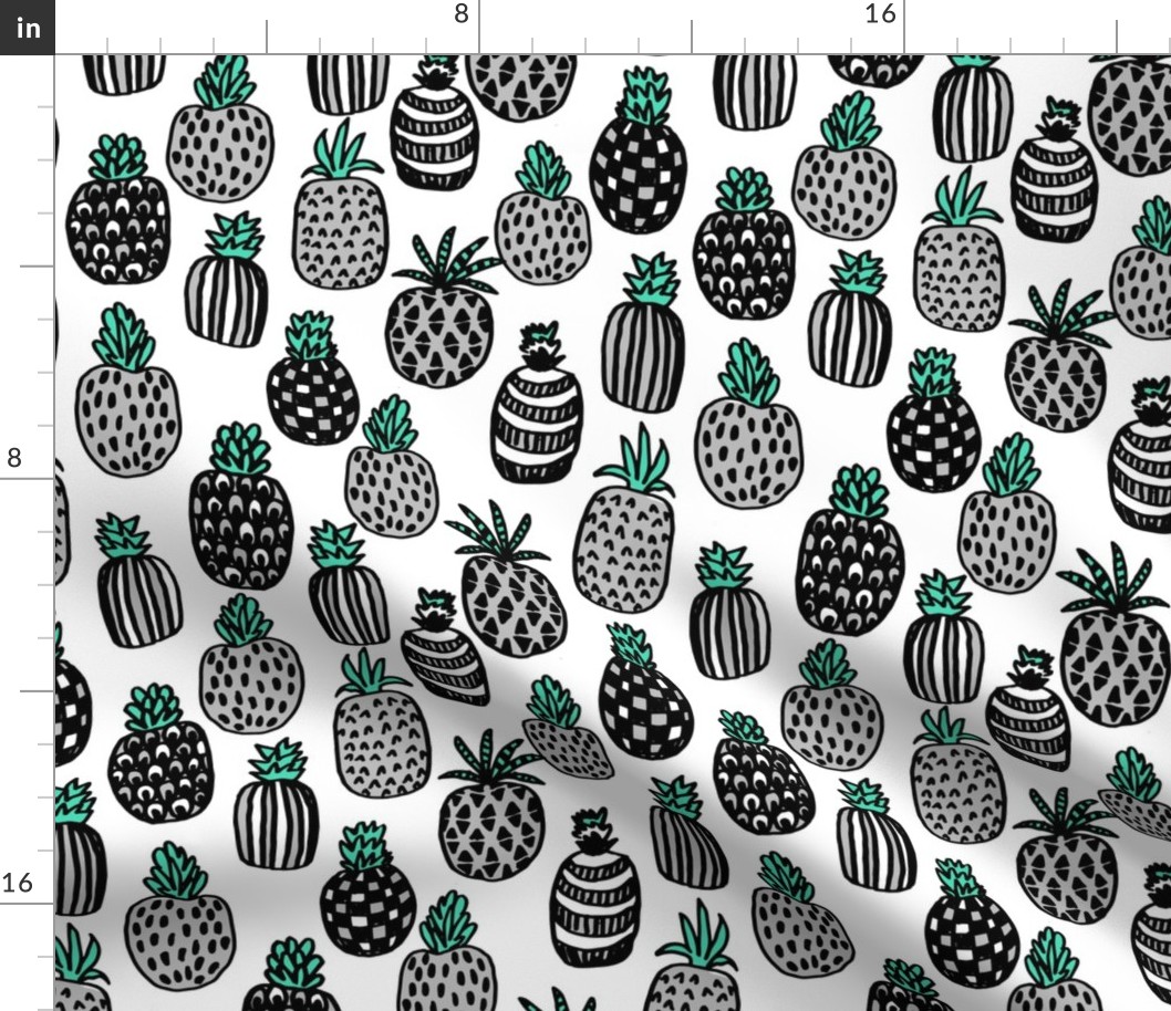 pineapple // summer kids grey tropical fruits summer 