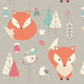 Christmas baby fox 01