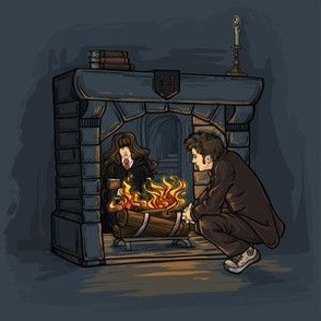 Witch in the Fireplace