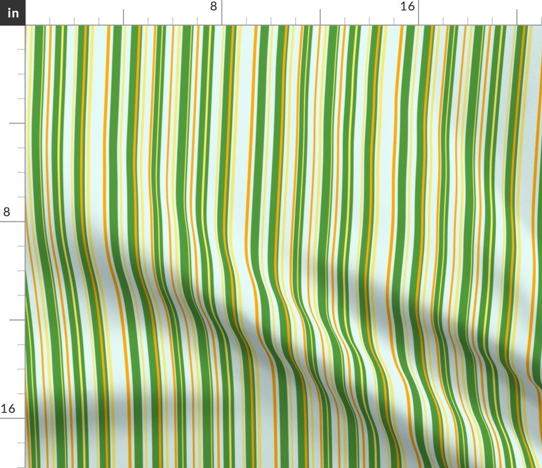 Yellow and Green Candy Stripe