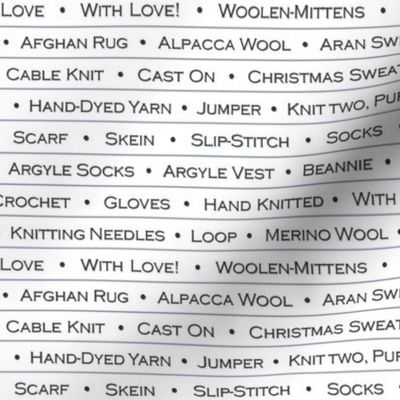 knit words