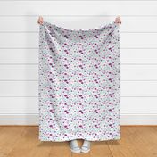 flowers // spring florals purple pastel lilac lavender mint cute girly easter print