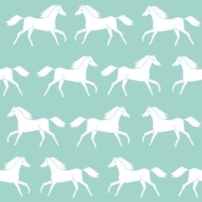 horse // mint horses farm farmyard ranch mint pastel 