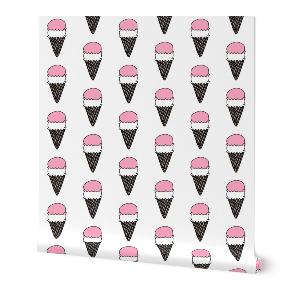 ice cream // pink nursery baby cut and sew plush pillow design