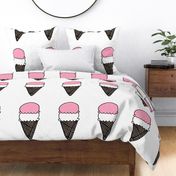 ice cream // pink nursery baby cut and sew plush pillow design