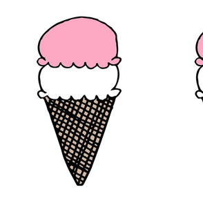 ice cream // pink nursery baby cut and sew plush pillow design