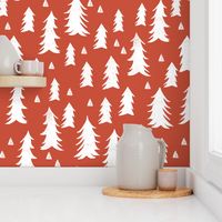 trees // brick red trees forest fir tree woodland kids