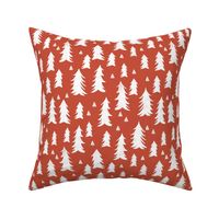 trees // brick red trees forest fir tree woodland kids