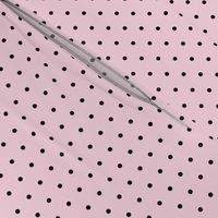 dots // pink and black sweet preppy polka dots little dots