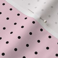 dots // pink and black sweet preppy polka dots little dots