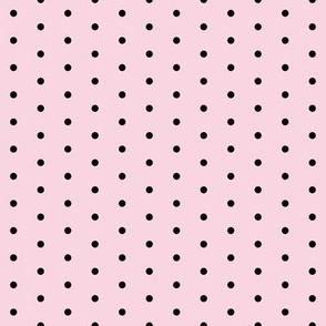 dots // pink and black sweet preppy polka dots little dots