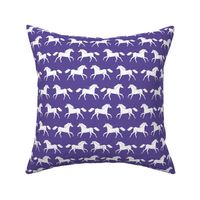 horses // girls purple horse farm animal print