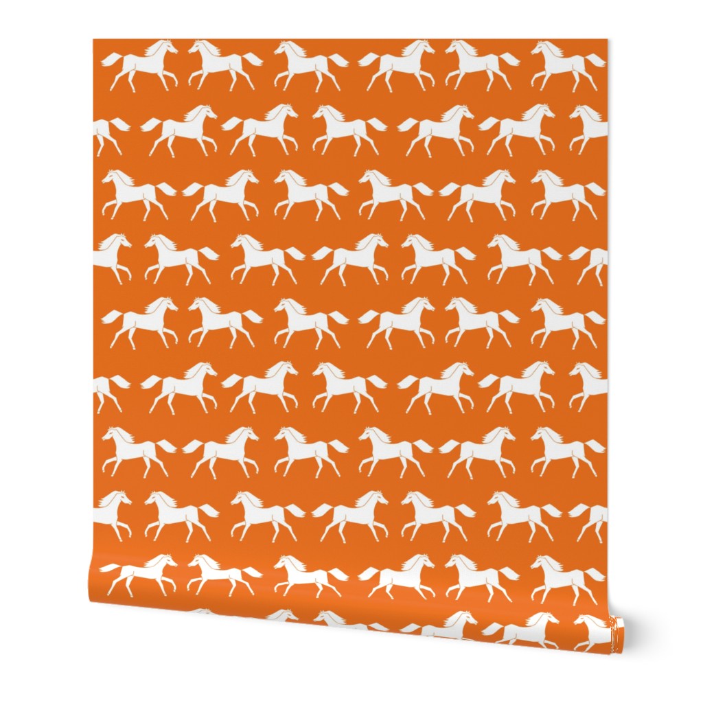horse //  horses orange kids bright animal farm
