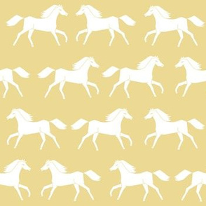 horses // yellow horse sweet pastel yellow kids yellow