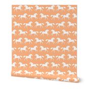 horses // pastel orange creamsicle orange sweet little girls peach orange