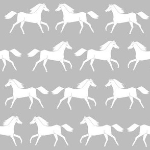 horses // grey minimal kids girls simple horse farm animal