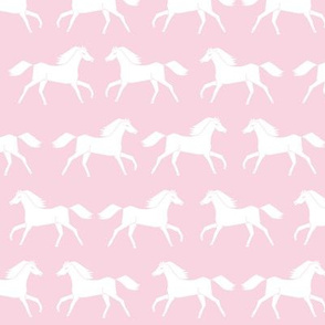 horses // baby girl pastel pink sweet little girls horse nursery horses farm ranch girly 