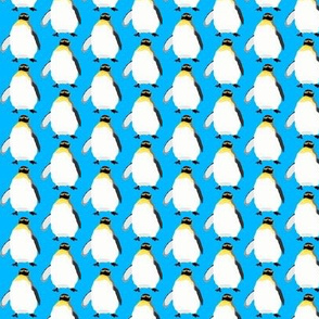 Chubby Emperor Penguin in blue