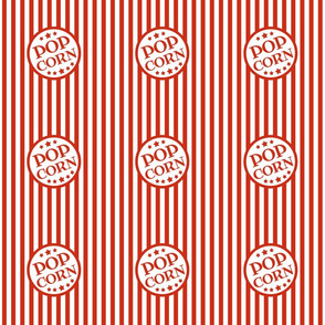 custom 3" Pop Corn logos - small stripe