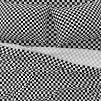 One Inch Black and White Checkered