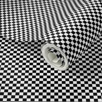 Quarter Inch Black and White Checkered