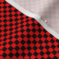 Quarter Inch Black and Red Checkered