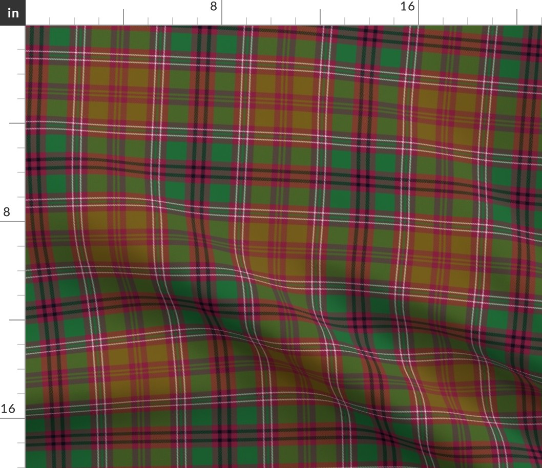 McCall tartan, 6" green / brown