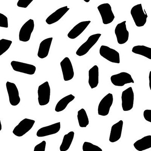 sprinkles // black and white sprinkles large dots kids bw 