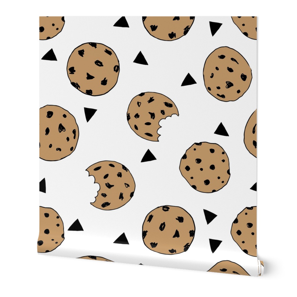 cookies // food chocolate chip biscuits kids triangle novelty small print
