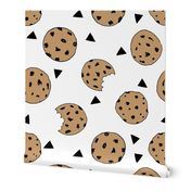 cookies // food chocolate chip biscuits kids triangle novelty small print