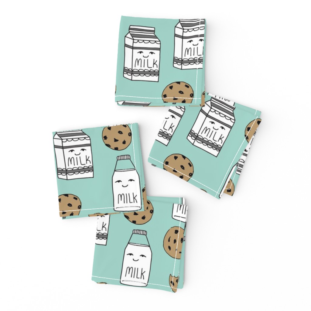 milk and cookies // mint food kids nursery baby kids