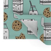 milk and cookies // mint food kids nursery baby kids