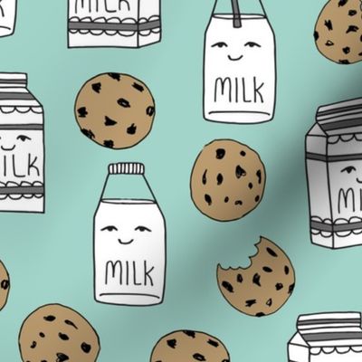 milk and cookies // mint food kids nursery baby kids