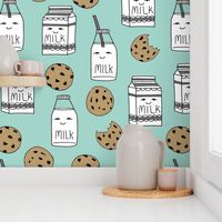 milk and cookies // mint food kids nursery baby kids