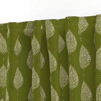 Moroccan Paisley  Olive - medium scale