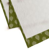 Moroccan Paisley  Olive - medium scale