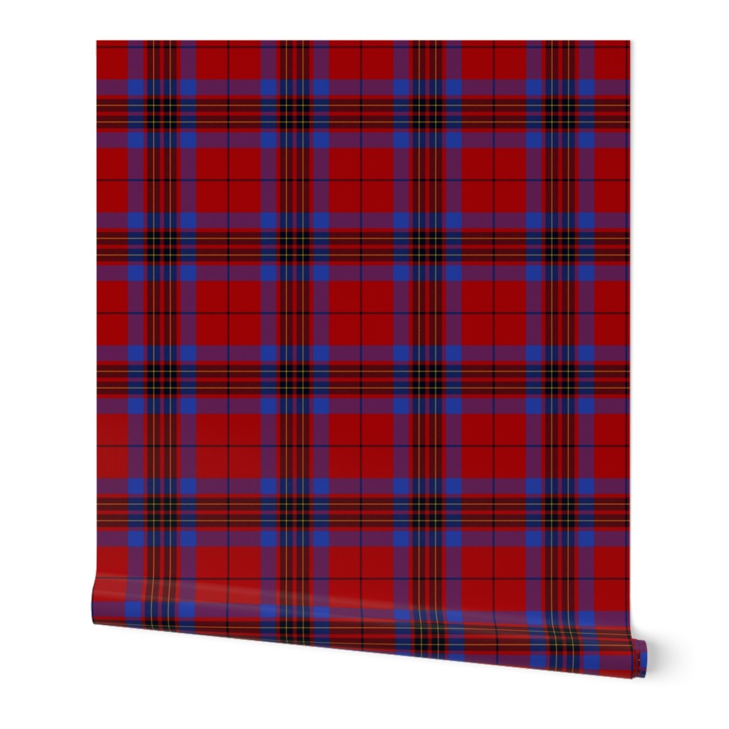 Leslie Red tartan or Duncan tartan, 6" 1842 Vestiarium Scoticum