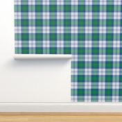 Lindsay dress tartan - 6" blue, green, white