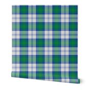 Lindsay dress tartan - 6" blue, green, white