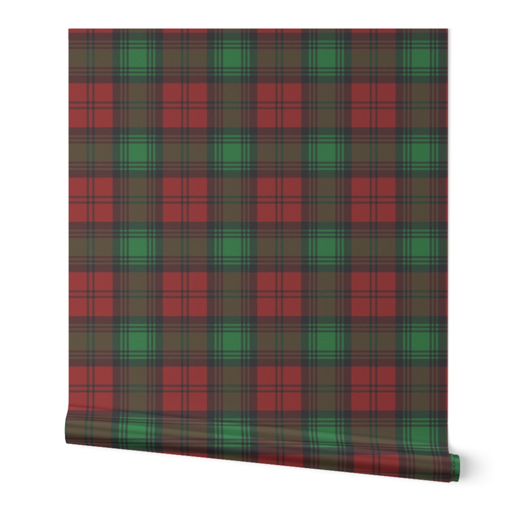 Lindsay tartan #2 from 1850 - 6" red, green, black 