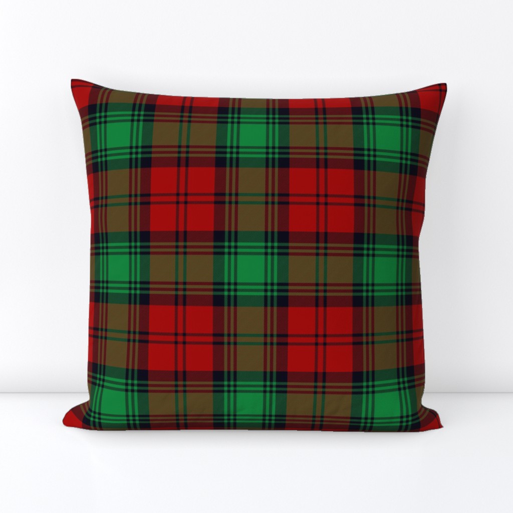 Lindsay tartan #2 from 1850 - 6" red, green, black 