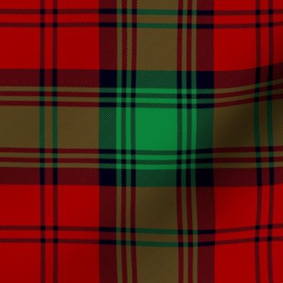 Lindsay tartan #2 from 1850 - 6" red, green, black 