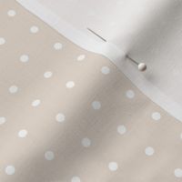 dot // sweet ivory off-white light taupe dots polka dots cute girls spots