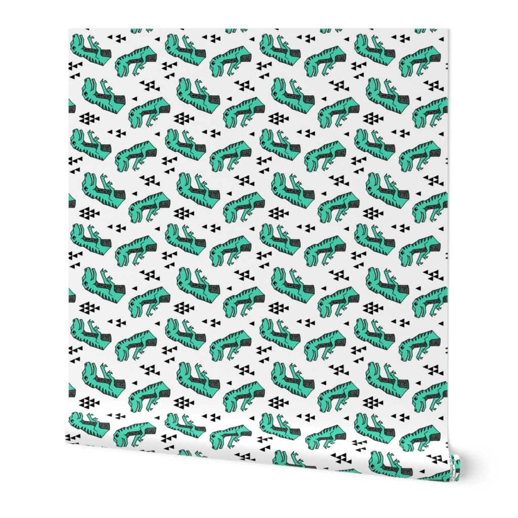 dinosaur // dino dinos dinosaurs geometric kids nursery railroad